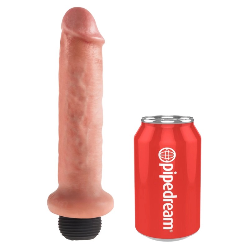 King Cock - Realistyczne Naturalne Dildo Z Wytryskiem 15 CM Jasny Kolor Skóry